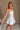 Rylie White Strapless Flare Mini Dress - side view