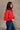 Nila Red & White Sweater - side view 