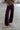 Nikki Brown Fold-Over Waist Pants - lower body front view