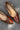 Rational Brown Patent Leather Pointed Toe Flats- close up view