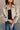Rosalind Beige Zip Up Collared Jacket - close up front view