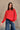 Nila Red & White Sweater -view of front