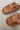 Joia Brown Suede Slide-On Clog Mule- front toe view