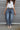 Carson Side Panel Barrel Leg Jeans - lower front view