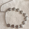 Ava Silver Medallions Chain Link Belt- ariel view