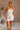 Romy White Strapless Ruffle Mini Dress - full body view