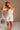Romy White Strapless Ruffle Mini Dress - front view