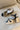 Mia Roxie Natural & Black Sandal Heel - flat lay view