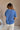Lainey Navy Cotton Short Sleeve Top - back view