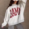 PRE-ORDER: Alabama Reversible Mock Neck Sweatshirt- front BAMA top view