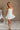 Rylie White Strapless Flare Mini Dress - full body front view