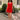 Avery Red Halter Neckline Mini Dress- full body view