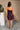 Leslie Navy & Red Plaid Mini Dress - full body back view