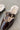 Harlah Chocolate Leather Plush Flats- close up top side view
