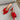 Bermuda Red Patent Bow Kitten Heel- ariel view