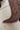 Mia Morgann Chocolate Brown Western Boots- close up side toe view