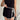Cami Black & Linen Tie Skort- front view