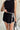 Cami Black & Linen Tie Skort- front view