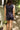 Lena Navy & White Polka Dot Shorts- close up back view