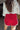 Erin Red & White Active Shorts - back view