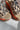 Sorel Rein Lace Brown & Black Platform Sandal- close up toe view