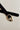 Sabine Black Suede & Silver Buckle Belt - flat lay