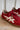 Shu Shop Sasha Red Suede Sneaker- close up right side view