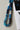 Talia Blue Beaded Necklace - flat lay close up