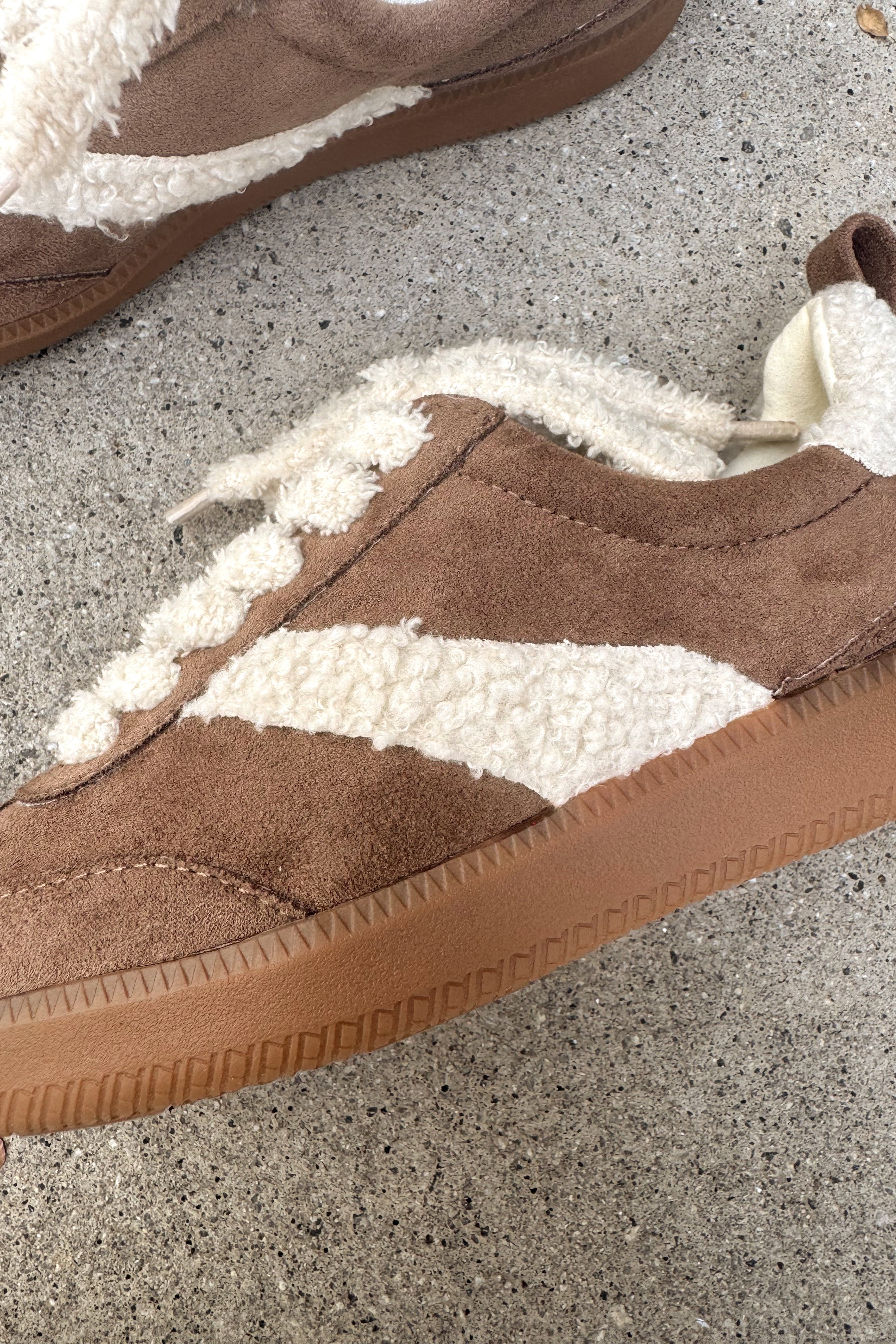Coconuts by Matisse Wylder Taupe Sneaker- close up side view