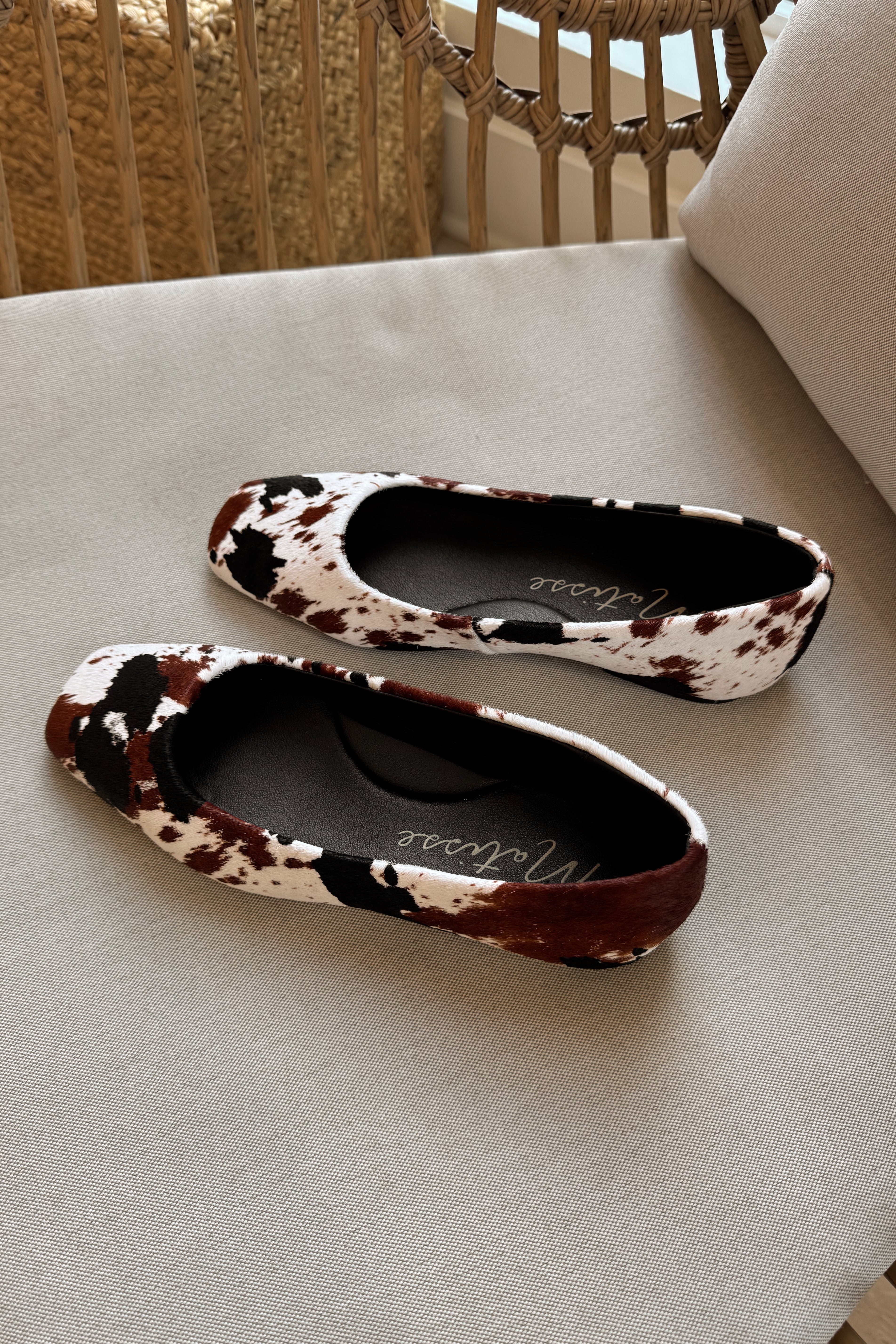 Matisse Phillip Brown Calf Hair Ballet Flat- side view