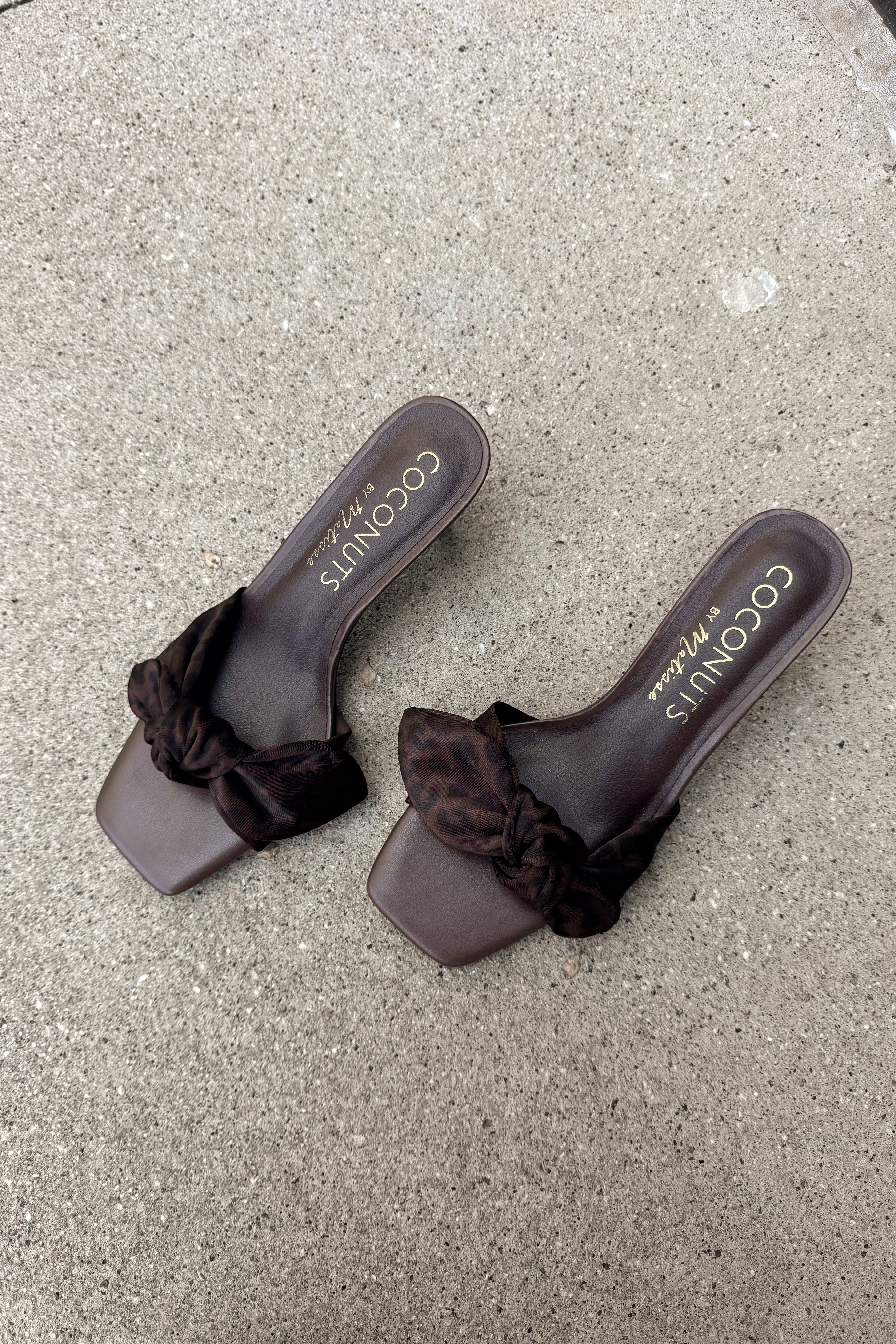 Coconuts by Matisse Uptown Brown Leopard Heel- top view