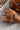 Corkys Good For You Cognac Wedge Sandal- close up side view