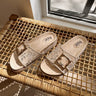 Hey Girl by Corkys Slide in My DM Natural Sandal- flat lay view