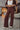 Gabi Brown Knit Pants - lower body front view