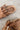 Joia Brown Suede Slide-On Clog Mule- close up heel view