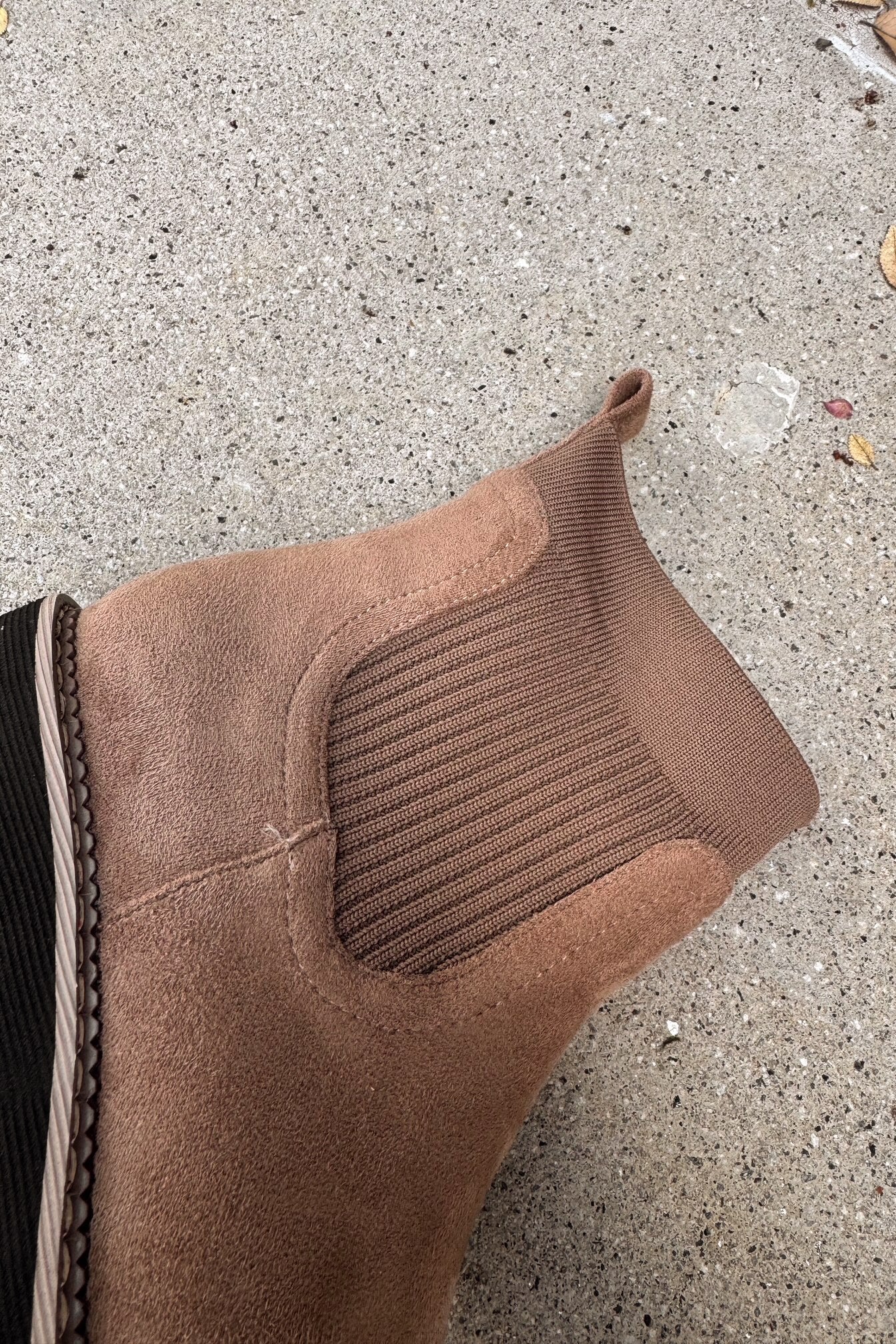 Corkys Trail Mix Walnut Faux Suede Boots- top view