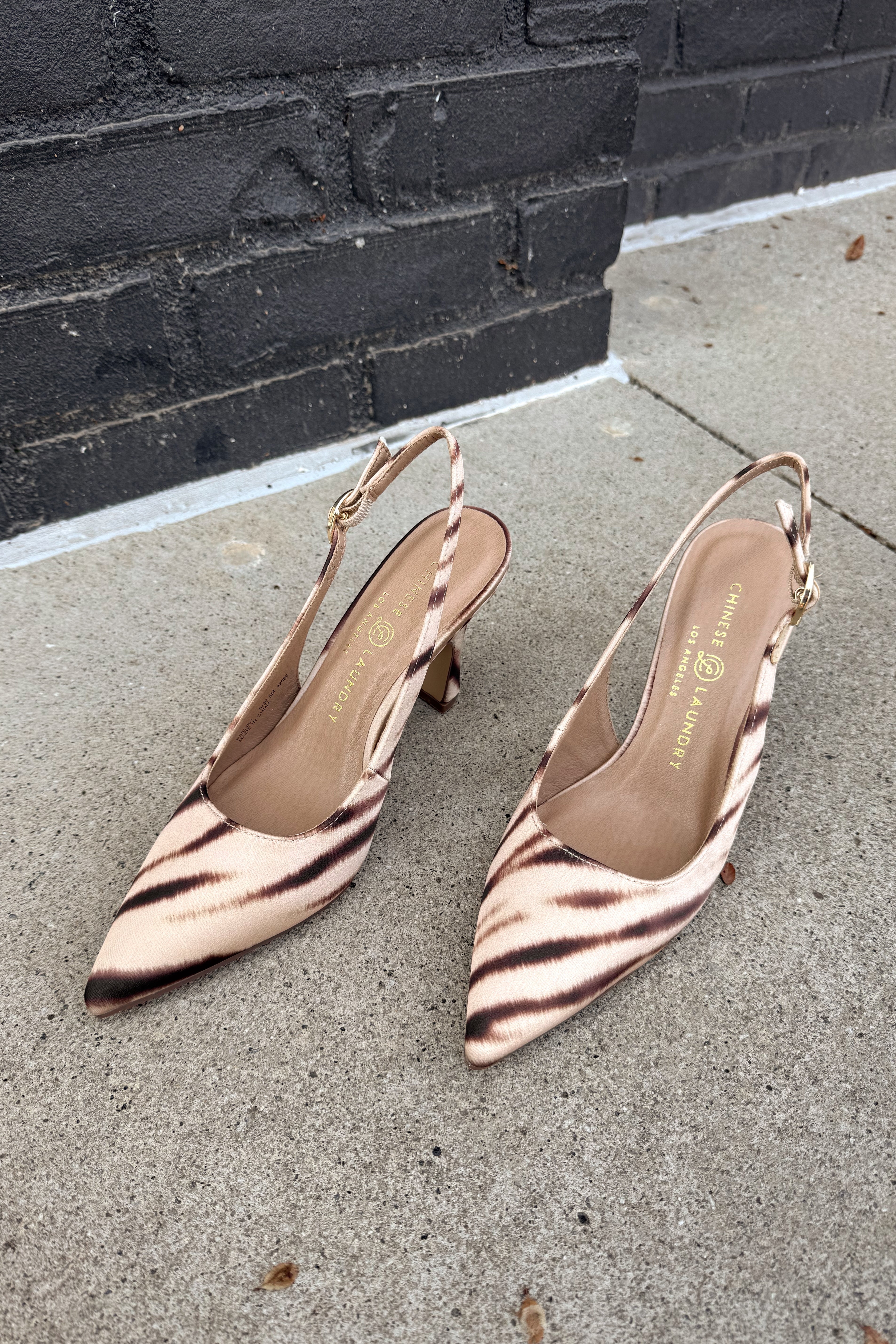 Chinese Laundry Riri Camel Multi Heel- front view