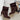Simone Brown Suede Slouch Boots - side flat lay