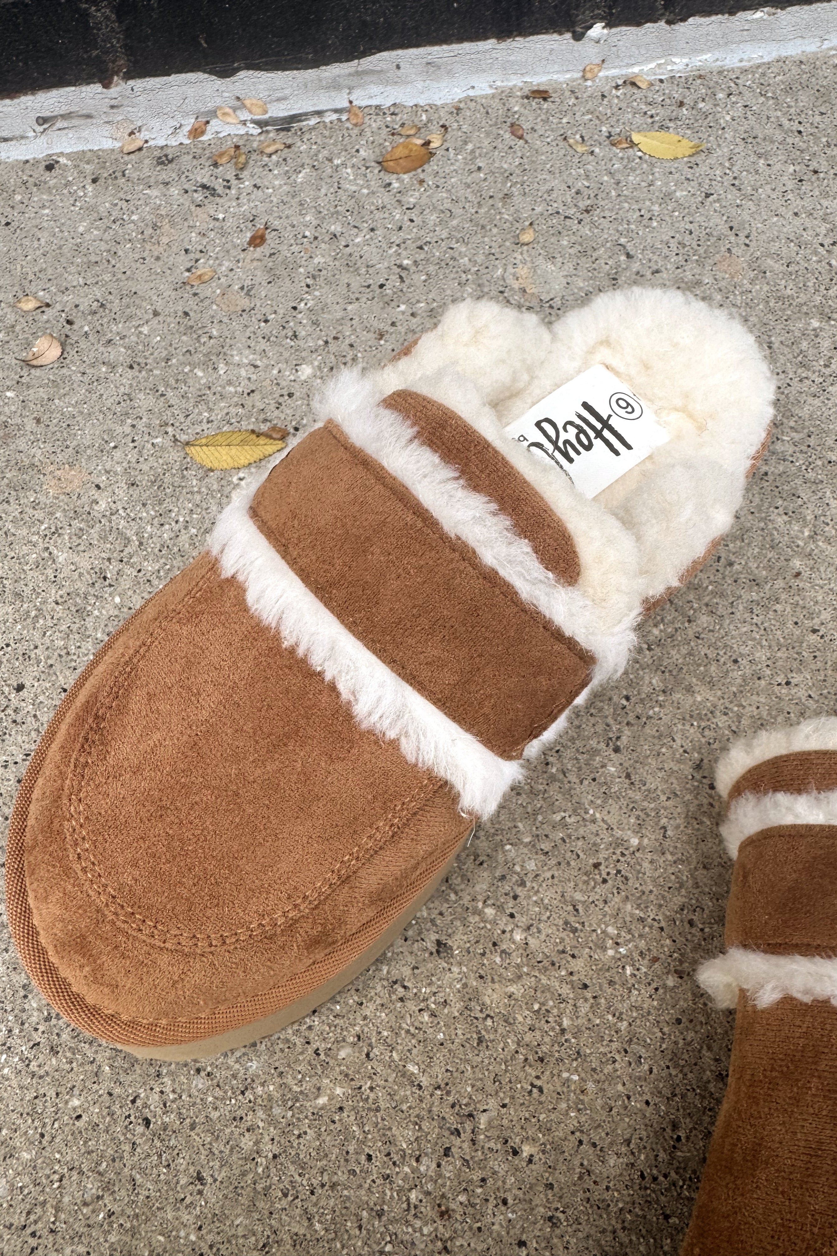 Hey Girl by Corkys Veg Out Camel Suede Platform Clog- close up top  view