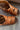Corkys Good For You Cognac Wedge Sandal- toe view
