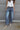 Carson Side Panel Barrel Leg Jeans - lower body front view