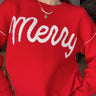 Merry Red & Cream Sweater - front view