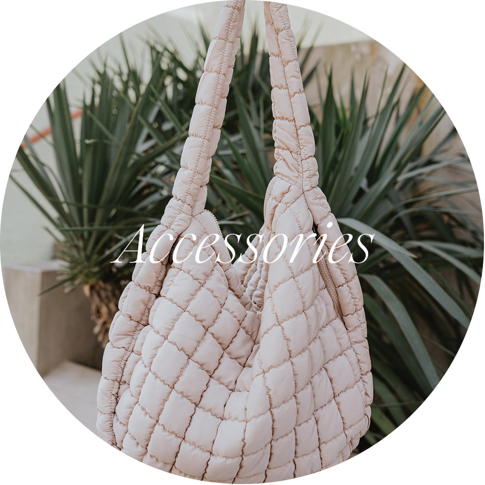 beige padded purse - shop accessories