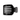 Teleties Jet Black Medium Flat Square Hair Clip- flat lay view