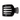Teleties Jet Black Large Flat Square Hair Clip- flat lay view