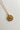 image of the Cancer Zodiac Gold Coin Necklace that has a crab on the coin. Shown against white background.