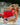 model wearing red dress
