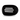 Teleties Jet Black Large Flat Round Hair Clip- flat lay view