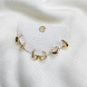 Nila Gold Hoops Earring Set- front view