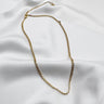 Aria Gold Chain Link Necklace- flat lay view